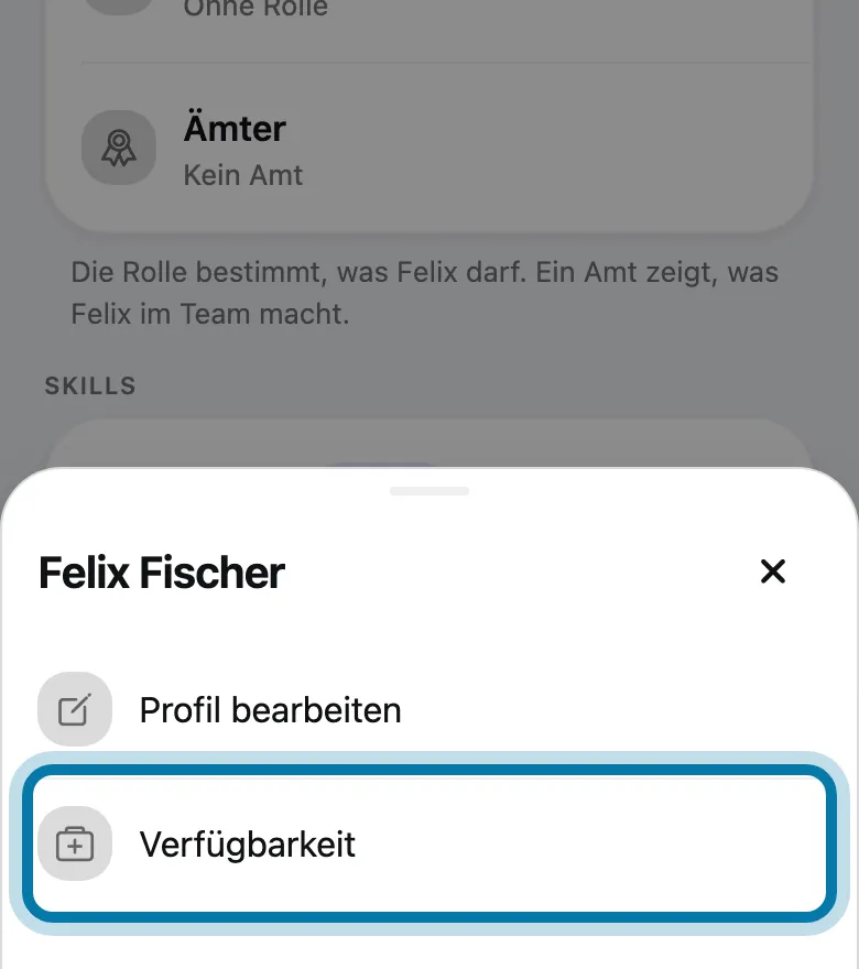 Tippe auf Verfügbarkeit.