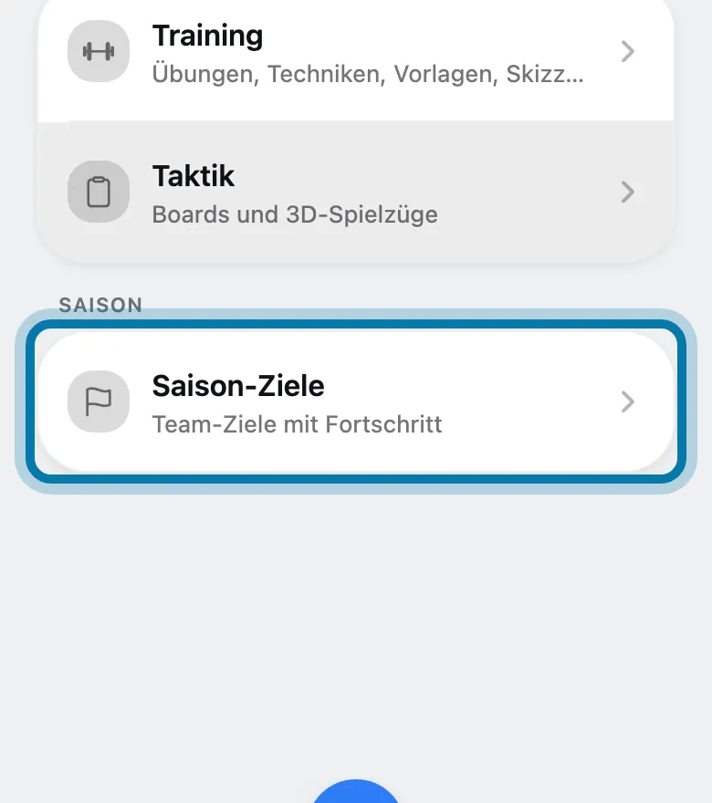 Tippe auf Saison-Ziele.