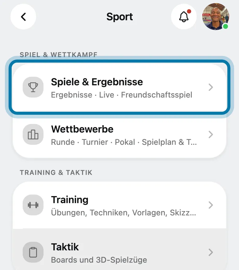 Tippe auf Spiele & Ergebnisse.