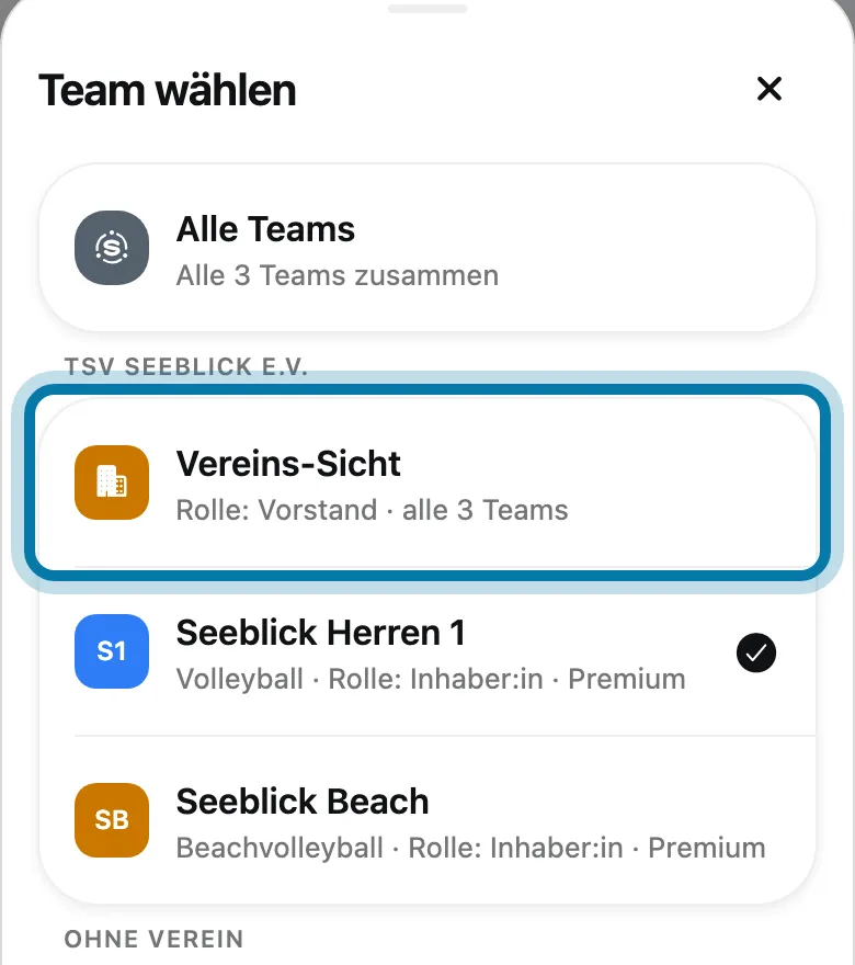 Tippe auf Vereins-Sicht.